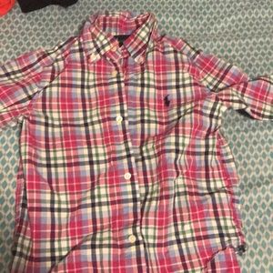 Long sleeve causal polo shirt